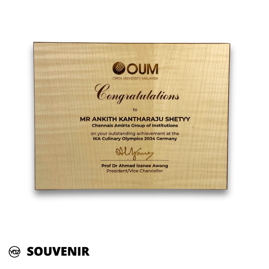 A5 FRAMELESS PLAQUE