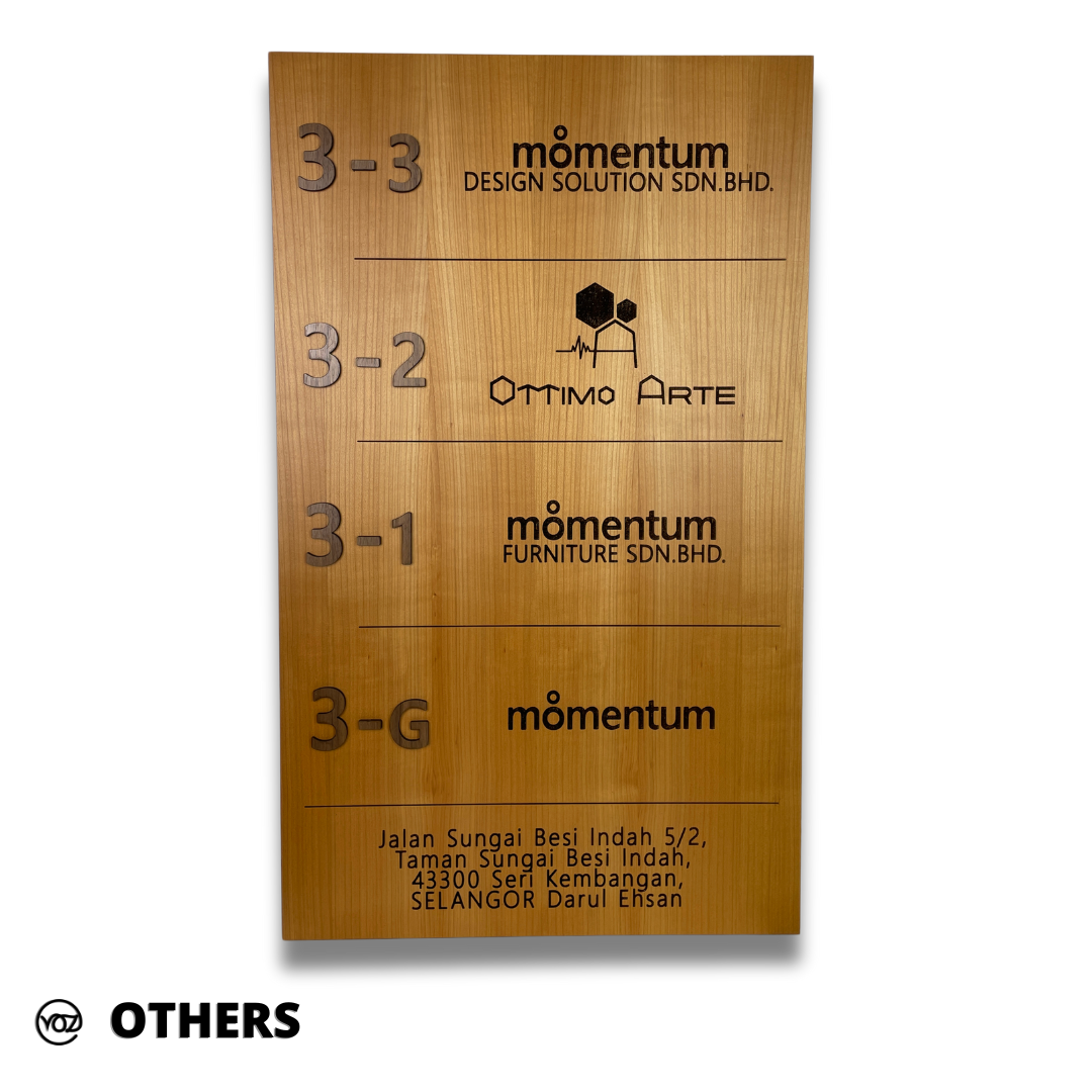 PERSONALISED SIGNAGE