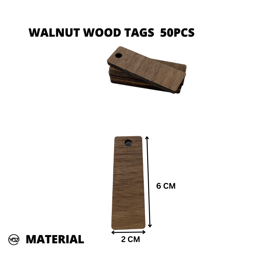 VENIR WOOD TAG 50 PIECES