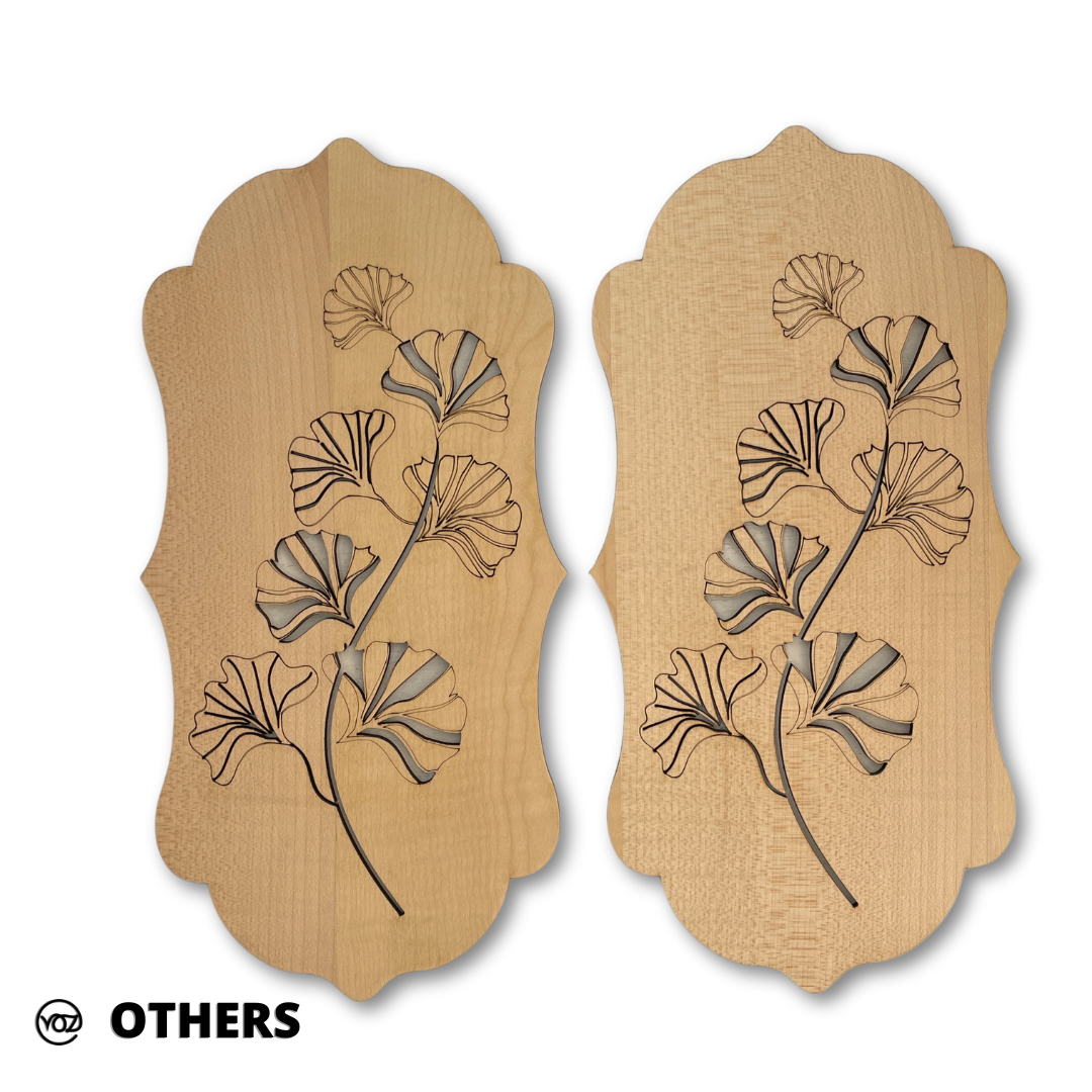 DECORATIVE FLORAL CUT BOARD WALL