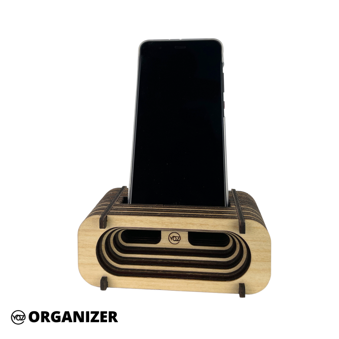 WOODEN PHONE STAND