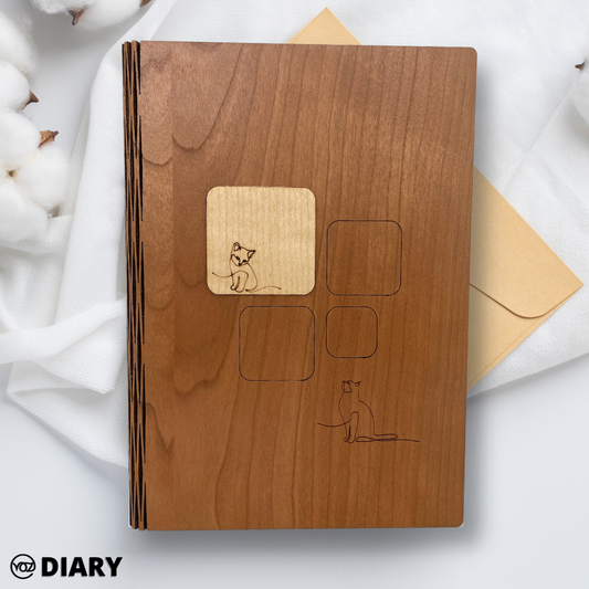 WOODEN COVER JOURNAL