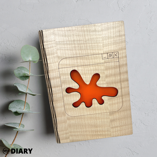 WOODEN COVER JOURNAL BOOK